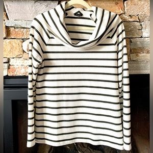 Talbots Raglan Waffle-Knit Cowl Neck